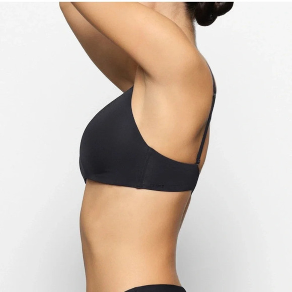 *Final Price* SKIMS T-SHIRT DEMI BRA WIRELESS FORM 32D NWT ONYX BLACK - Picture 3 of 4